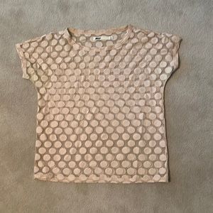 Polka dot sheet top